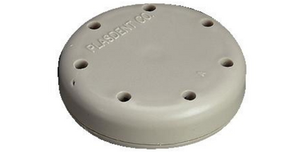 Magnetic Bur Block 7-Hole Small Round Gray