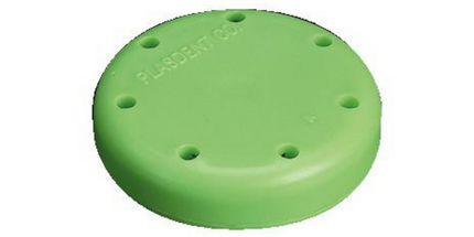Magnetic Bur Block 7-Hole Small Round Green