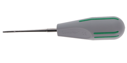 Directa - Luxator, 2 mm Straight Blade Dark Green Stripes. Indicated for Apical and /or