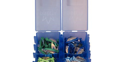 Directa - FenderMate Assortment Kit: One hand operated organizer box with 72 pieces