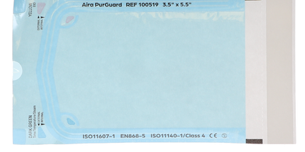 HSB - 3.50"?x?5.5" - Paper/Blue Film Self-Sealing Sterilization Pouch 200/Bx