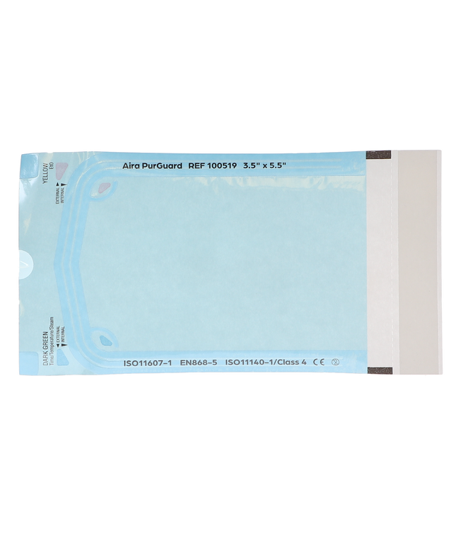HSB - 3.50"?x?5.5" - Paper/Blue Film Self-Sealing Sterilization Pouch 200/Bx