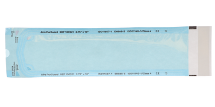HSB - 2.75"?x?10" - Paper/Blue Film Self-Sealing Sterilization Pouch 200/Bx