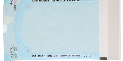 HSB - 3.50"?x?5.25" - Paper/Blue Film Self-Sealing Sterilization Pouch 200/Bx