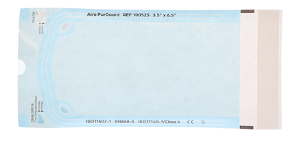 HSB - 3.50"?x?6.5" - Paper/Blue Film Self-Sealing Sterilization Pouch 200/Bx