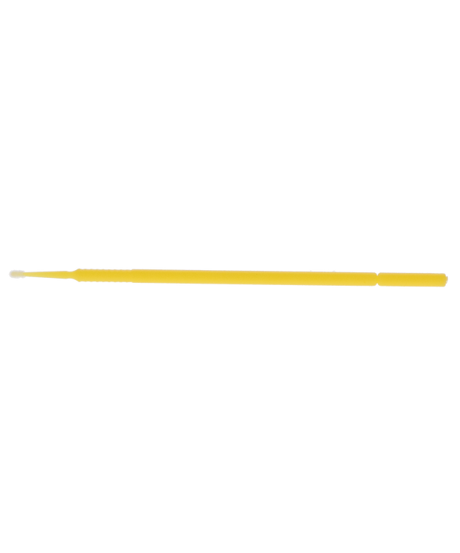 HSB - Micro-Brush Disposable Applicators, Fine, Yellow, 4 x 100/Pk