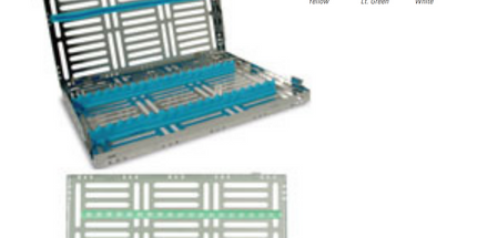 Sterilization Cassette Single Side Large 20 Instruments Fuscia