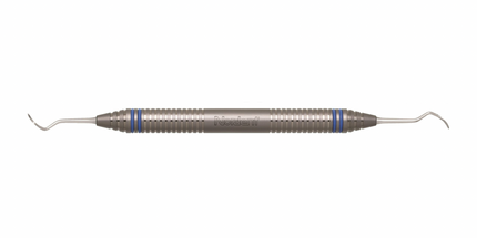 Implant Scaler DE Titanium ImplaMate Posterior Sickle #204S DuraLite ColorRings