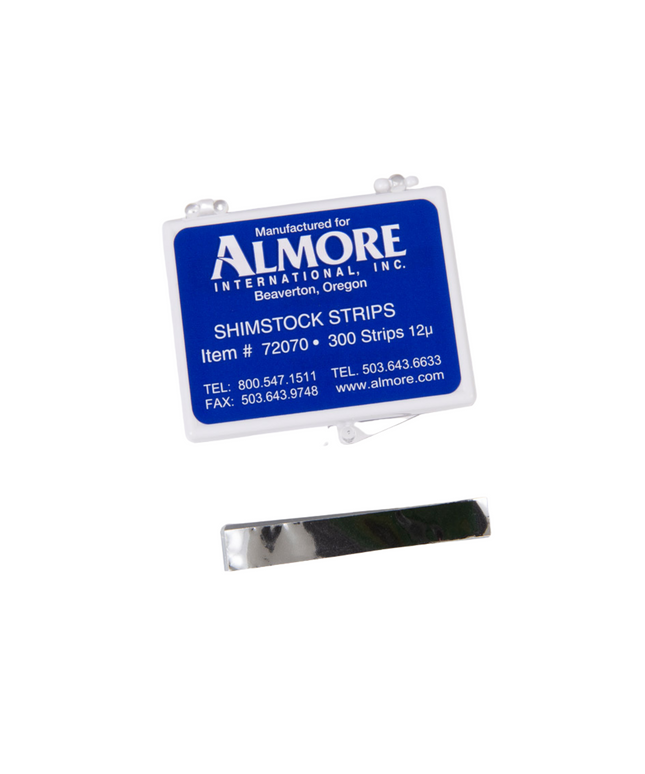 Almore - Shimstock Foil Strips 2"x3/8"x12 microns 300/Box