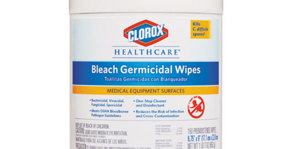 Clorox - Bleach Germicidal Wipes 6"x5" 150/Can