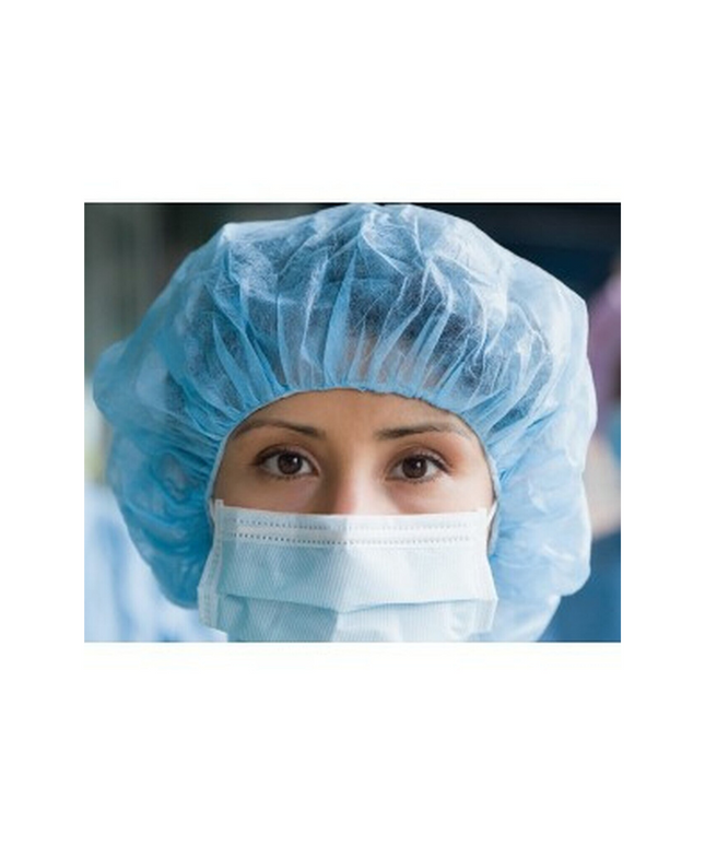 Medicom - SafeBasics Bouffant Caps 24" Blue 100/Pk