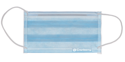 Cranberry - S3 Plus Mask Blue 50/Box ASTM-3
