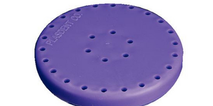 Plasdent - Magnetic Bur Block 28-Hole Large Round Neon-Purple