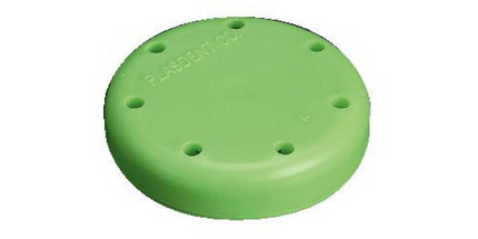 Plasdent - Silicone Magnetic Bur Block 7-Hole Small Round Green
