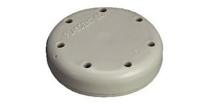 Plasdent - Silicone Magnetic Bur Block 7-Hole Small Round Gray