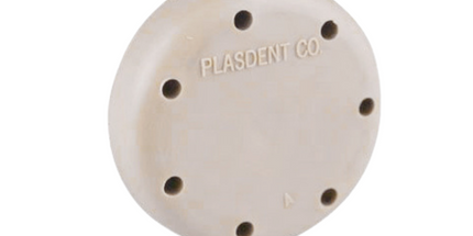 Plasdent - Magnetic Bur Block 7-Hole Small Round Vanilla