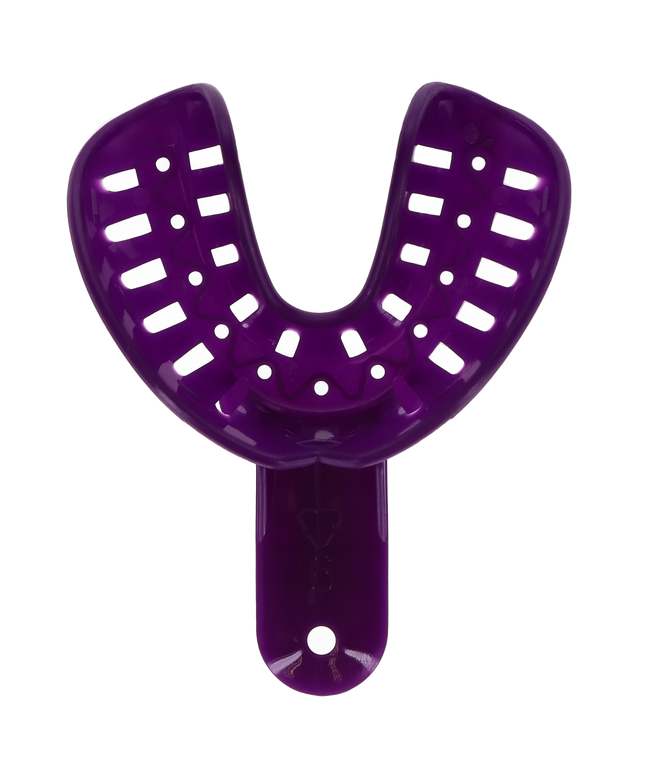 Plasdent - Excellent-Colors Ortho Impression Trays #6 LRG-LOW/Purple 25/Pk
