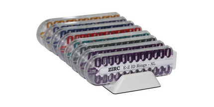 EZ ID Instrument Rings X-Large Jewel 200/Pk