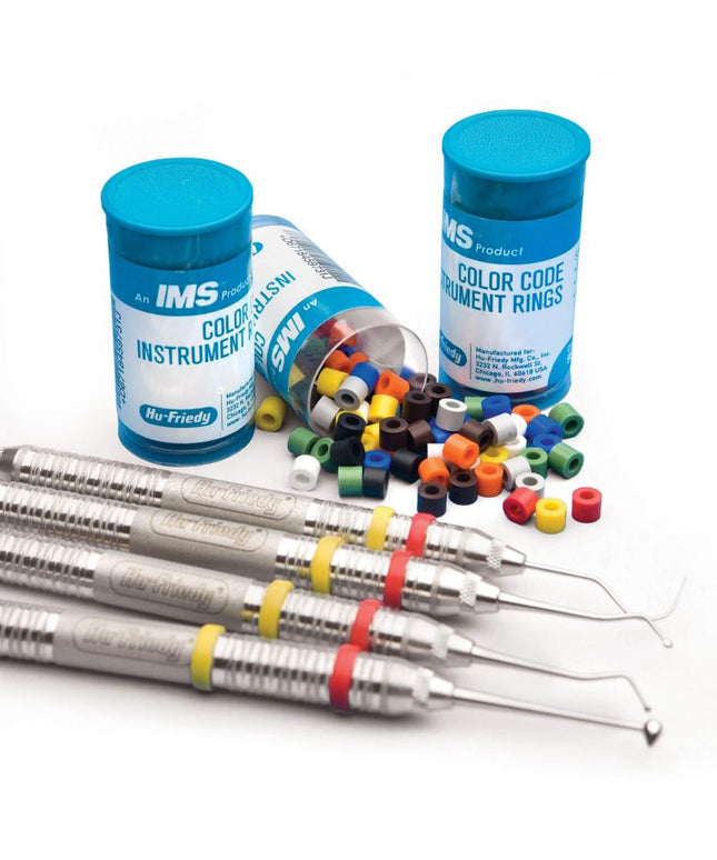 Hu-Friedy - Regular Color Code Instrument Rings Assorted 90/Pk