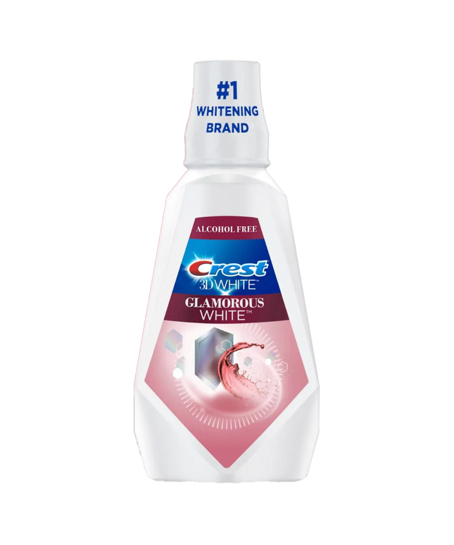 P&G - Crest 3D White Glamorous White Mouthwash, 946mL (32 fl. oz.), Fresh Mint flavor, 4/cs (Old #s 80338919, 80342119, 80293578)