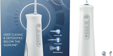 P&G - Oral-B Water Flosser Advanced. Includes handle, charger, and two nozzles. 3/cs