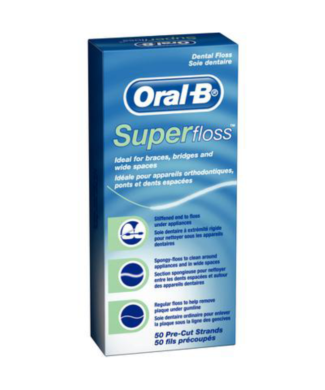 P&G - Super Floss, Office Pack, Mint, Pre-Measured Strands, 50/bx, 24 bx/cs (Old part #84855870) (Replaces PROC-84855870)