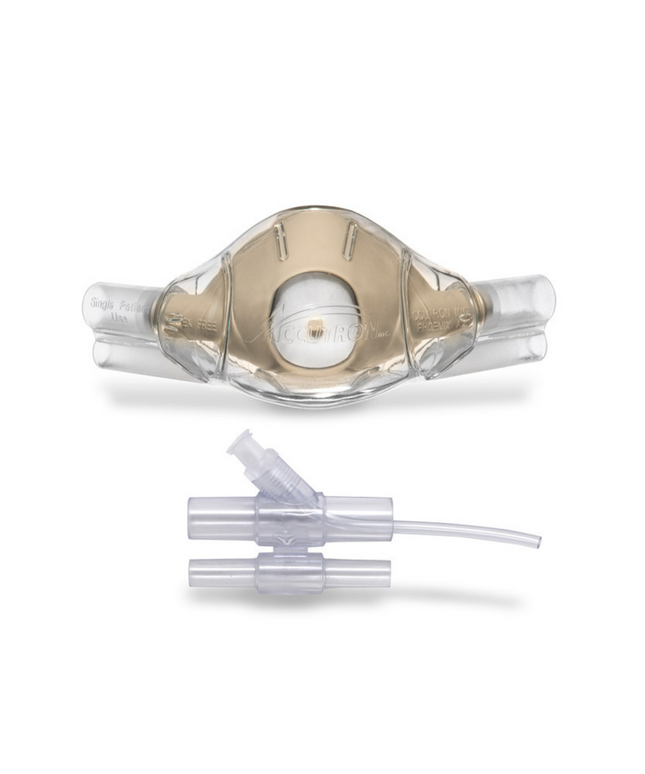 Accutron - ClearView Nasal Mask and Capnography Bundle Adult Unscented Grey 12/Pk
