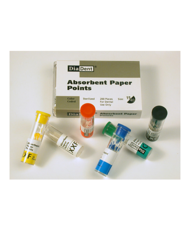 Paper Points ISO Color-Coded MM Spillproof XF 200/Pk