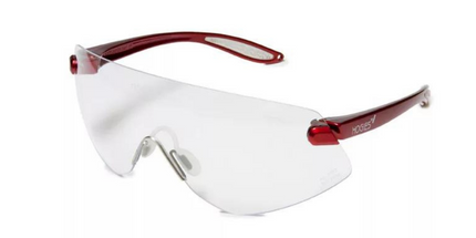 Outback Protective Eyewear Clear Lens Red Frame