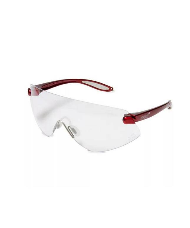 Outback Protective Eyewear Clear Lens Red Frame
