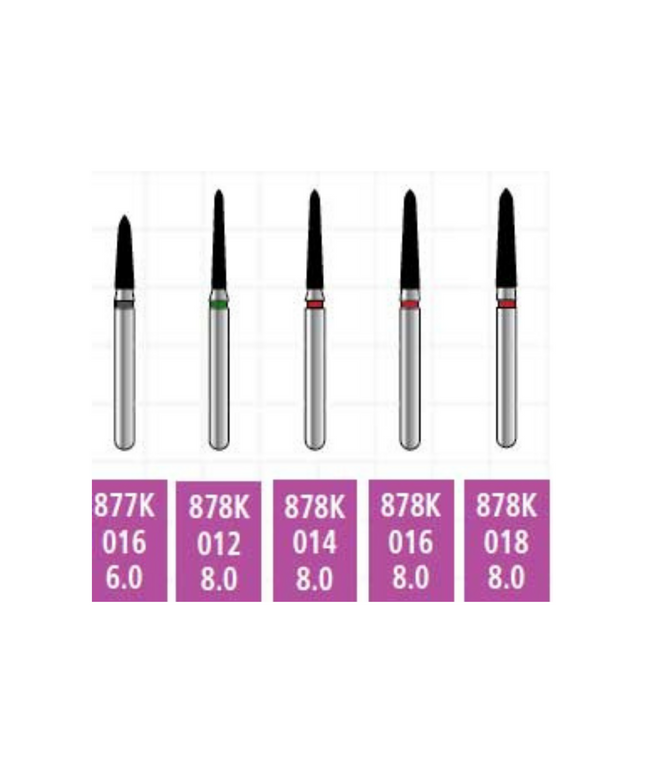 Alpen X1 Sterile Singe-Use Diamonds FG 878K-021 Coarse 25/Pk