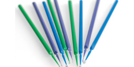 Points Brush Applicators Fine 400/Pk Light-Green