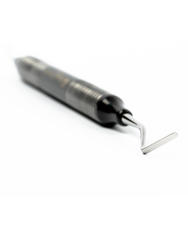 Pascal - Retrax R-101 Semi-Round Non-Serrated Black Handle