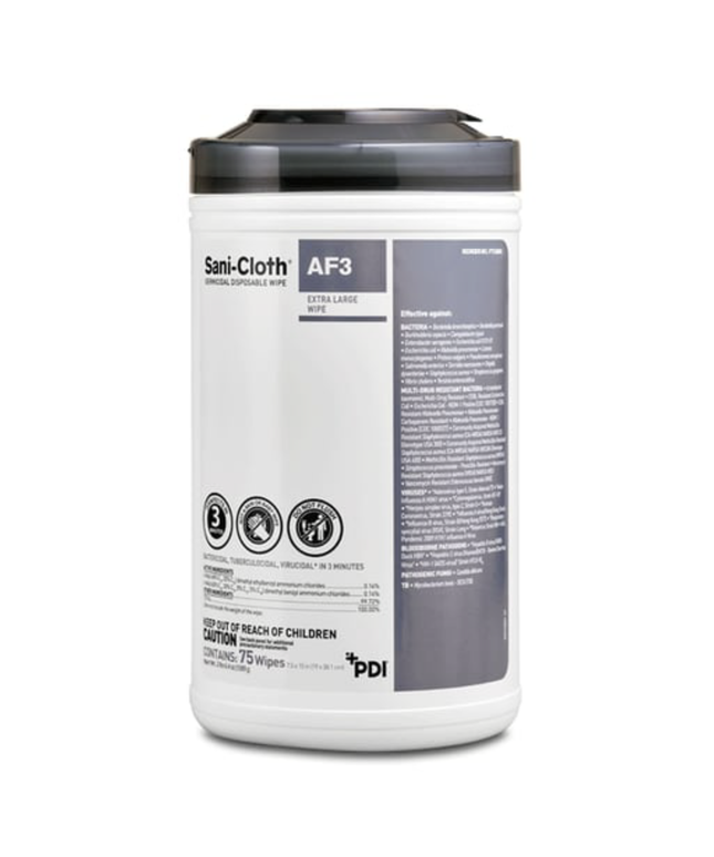Sani-Cloth AF3 Germicidal Wipes XL 75/Can