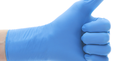 HSB?- Nitrile?Gloves, Blue, X-Small 100/Bx