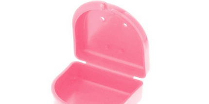 Bo-Box Orthodontic Retainer Case Pink 10/Pk