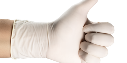 HSB?- Non-Sterile Latex Examination?Gloves PF X-Large 100/Bx