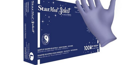StarMed Select Nitrile Gloves Small 100/Bx