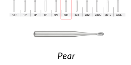 HSB - Carbide Burs FG - #330 - 100/Pk