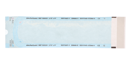 HSB - 2.75"?x?9" - Paper/Blue Film Self-Sealing Sterilization Pouch 200/Bx