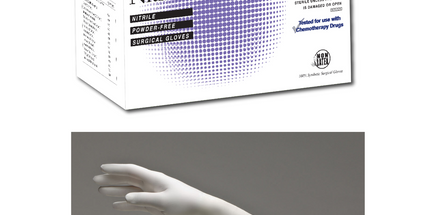 Nitriderm Nitrile Sterile Surgical Gloves 50pr/Bx Size 6.0