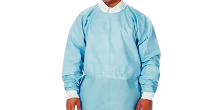 ValuMax - Dual-Fabric Cover Gown 10Pk Blue