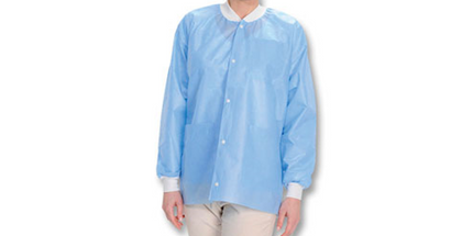 Valumax - Easy-Breathe Lab Jacket Ceil Blue Large 10/Pk