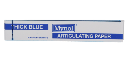 Mynol Thick Blue articulating paper, box of 7 books.