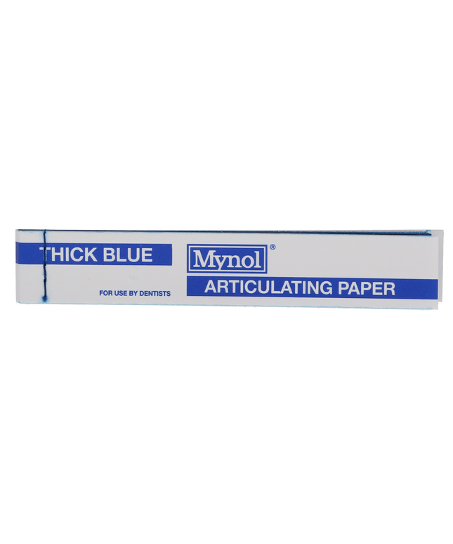 Mynol Thick Blue articulating paper, box of 7 books.