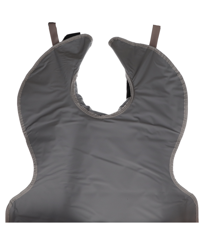 HSB - Lead Free Apron Adult W/Collar Grey