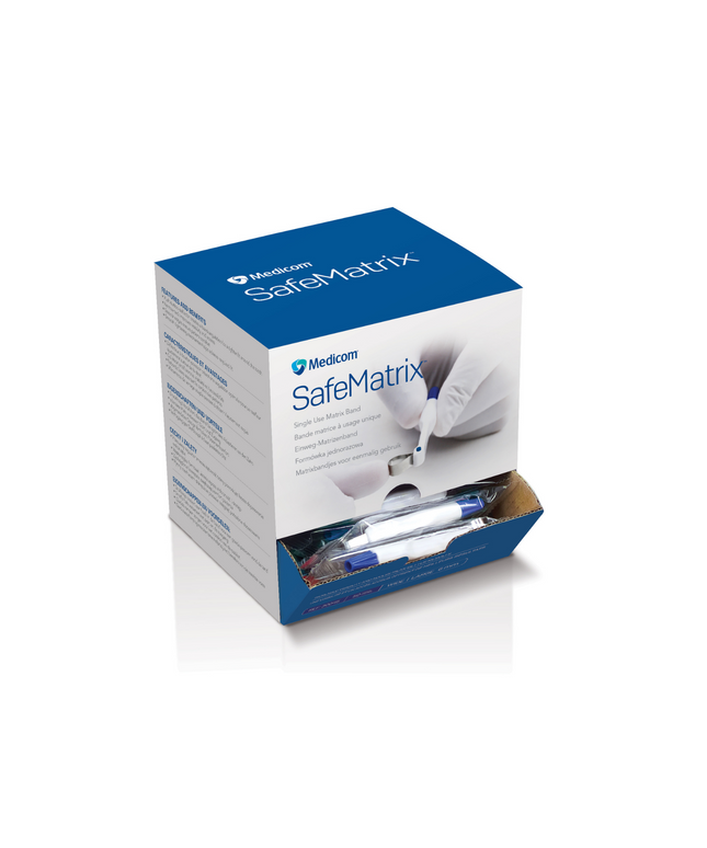 Medicom - SafeMatrix Bands 6.0mm Wide Blue 50/Bx