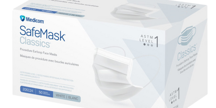 Medicom - SafeMask Classics Earloop Masks L1 50/Box White