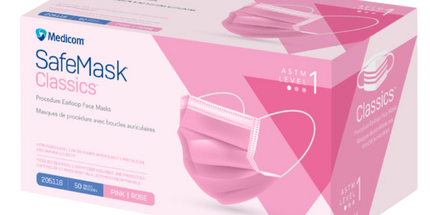 Medicom - SafeMask Classics Earloop Masks L1 50/Box Pink