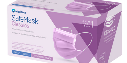 Medicom - SafeMask Classics Earloop Masks L1 50/Box Lavender